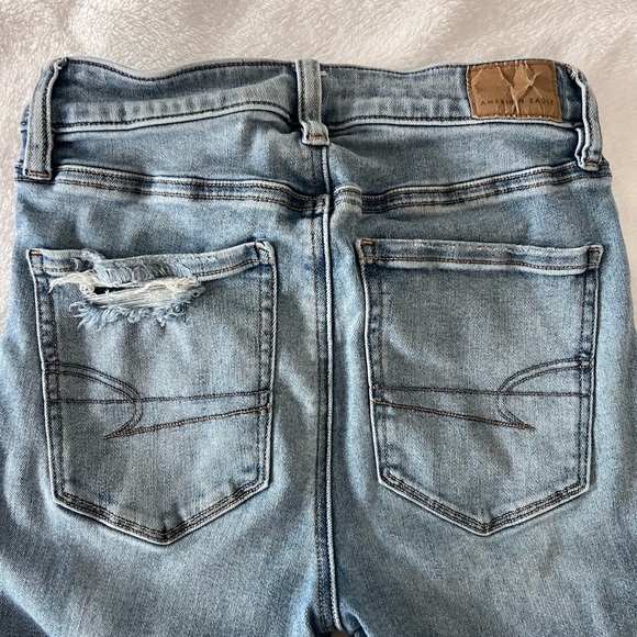 American Eagle Outfitters Light Blue Flare Jeans - Picture 5 of 8